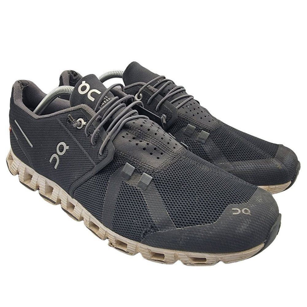 On Cloud Mens 11.5 Running Shoes Black Comfort Breathable Lightweight
